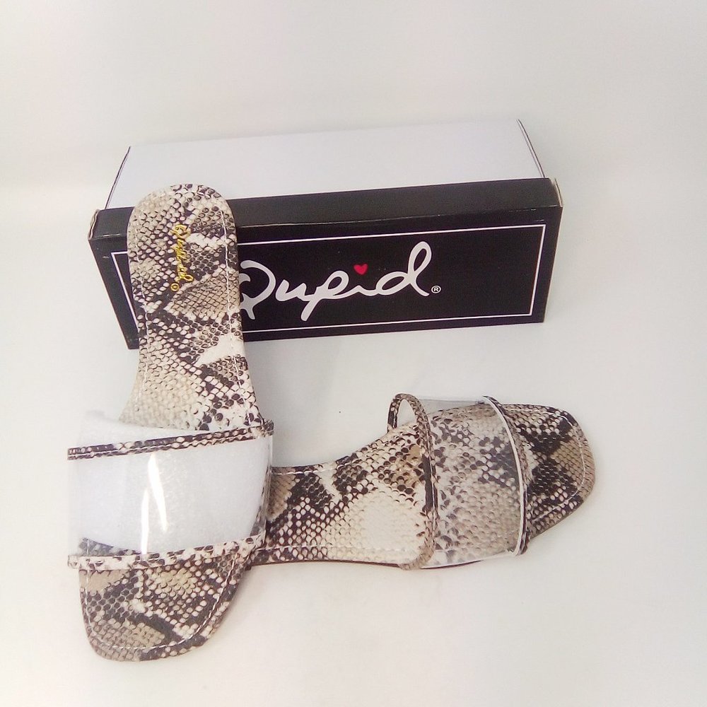 NIB Animal Print Flats Transparent and Snakeskin - Picture 14 of 15